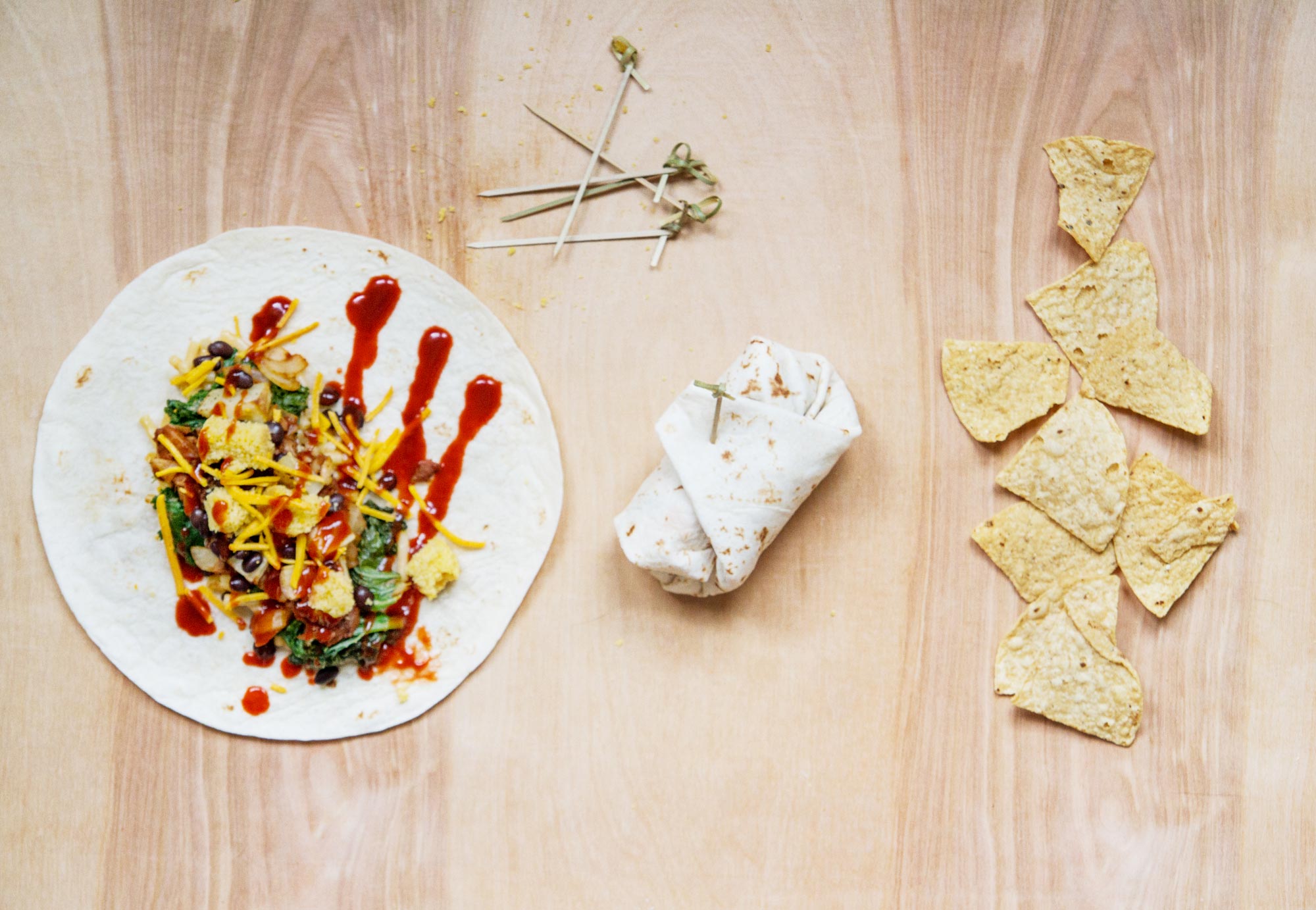 Bar B Que Mac N Cheese Burritos