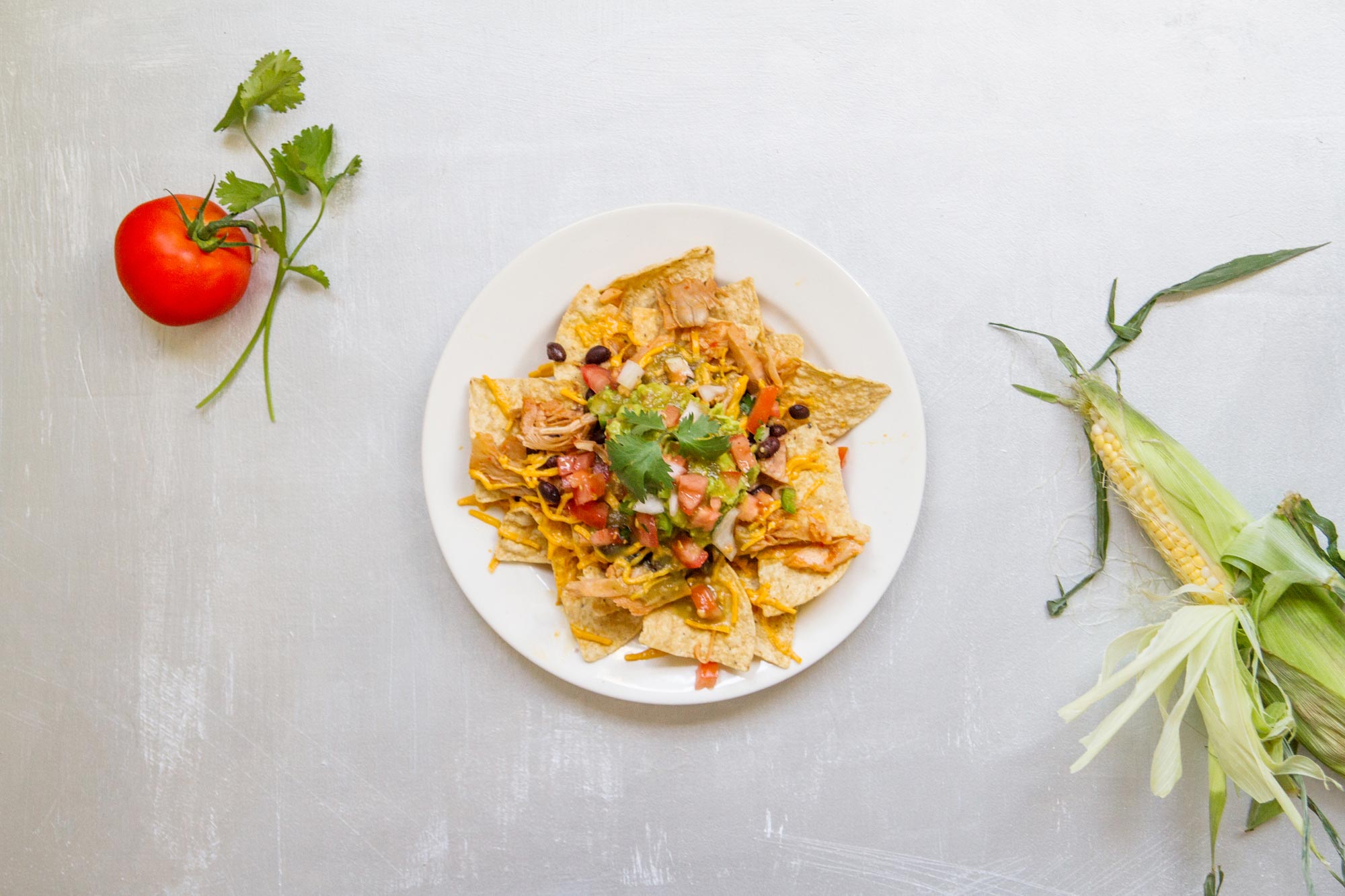 Chili Lime Jackfruit Nachos