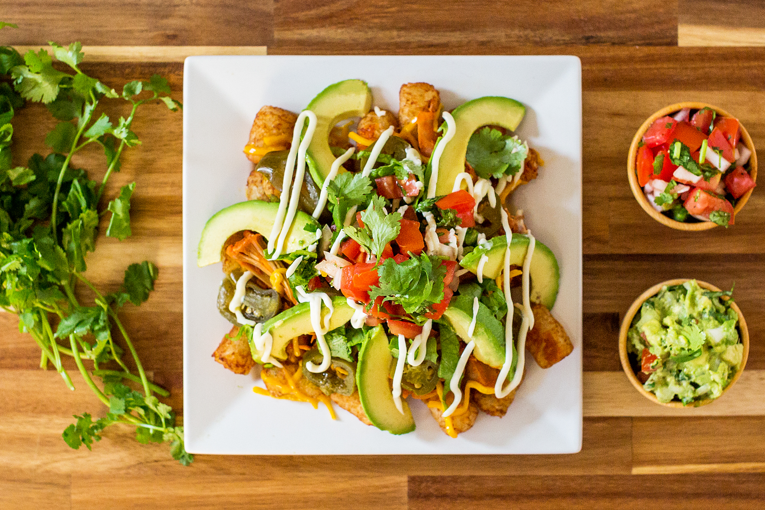 Bar-B-Que Jackfruit Tot Chos